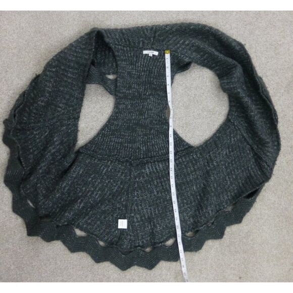 Adore Wool-Blend Black Sleeveless Crocket/Knitted Style Cardigan - Picture 5 of 11